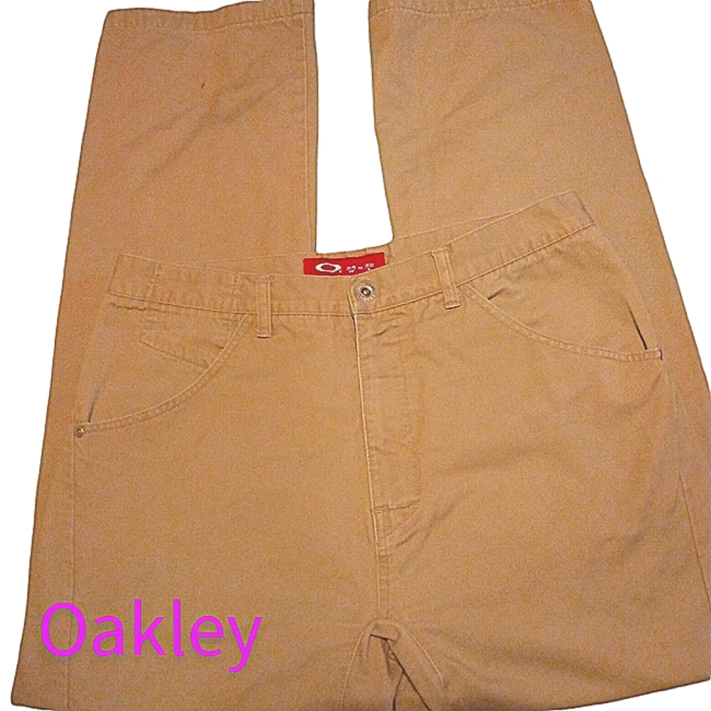 OAKLEY Men's Tan Denim Jeans Size 34/32